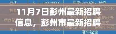 11月7日彭州最新招聘信息概览,职场人的新选择(彭州市最新招聘更新)