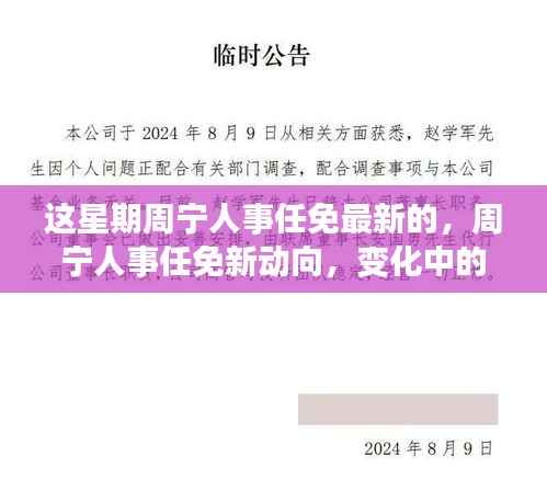 周宁人事任免最新动向,变化中的学习之旅,自信与成就感的源泉