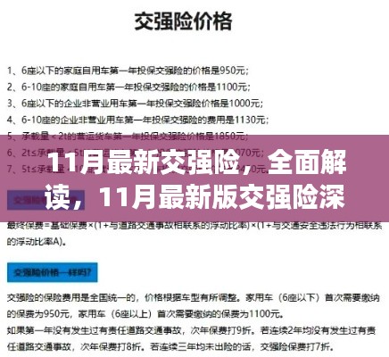 最新解读与评测,11月交强险深度介绍与评测