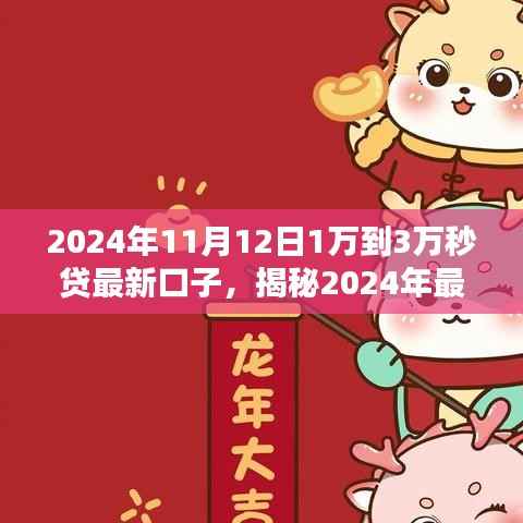 揭秘2024年最新贷款口子,从秒贷一万到三万,快速贷款指南!
