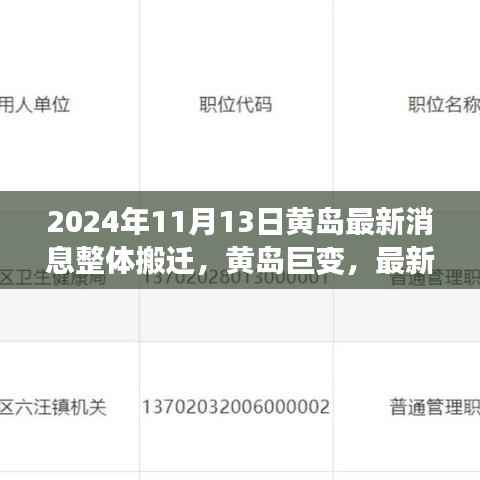 黄岛巨变,最新搬迁消息背后的历史与未来展望(2024年11月13日更新)