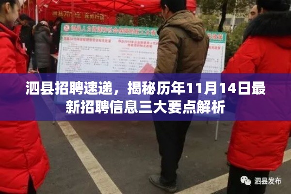 泗县招聘速递,揭秘历年11月14日最新招聘信息三大要点解析