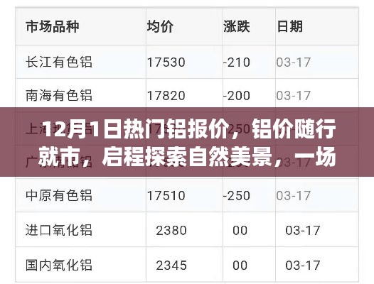 铝价动态与启程探索自然美景的双重体验,寻找内心平静的旅程