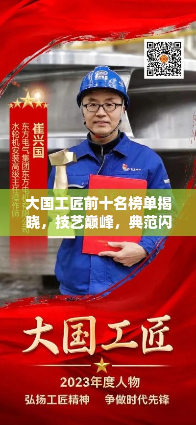 大国工匠前十名榜单揭晓,技艺巅峰,典范闪耀